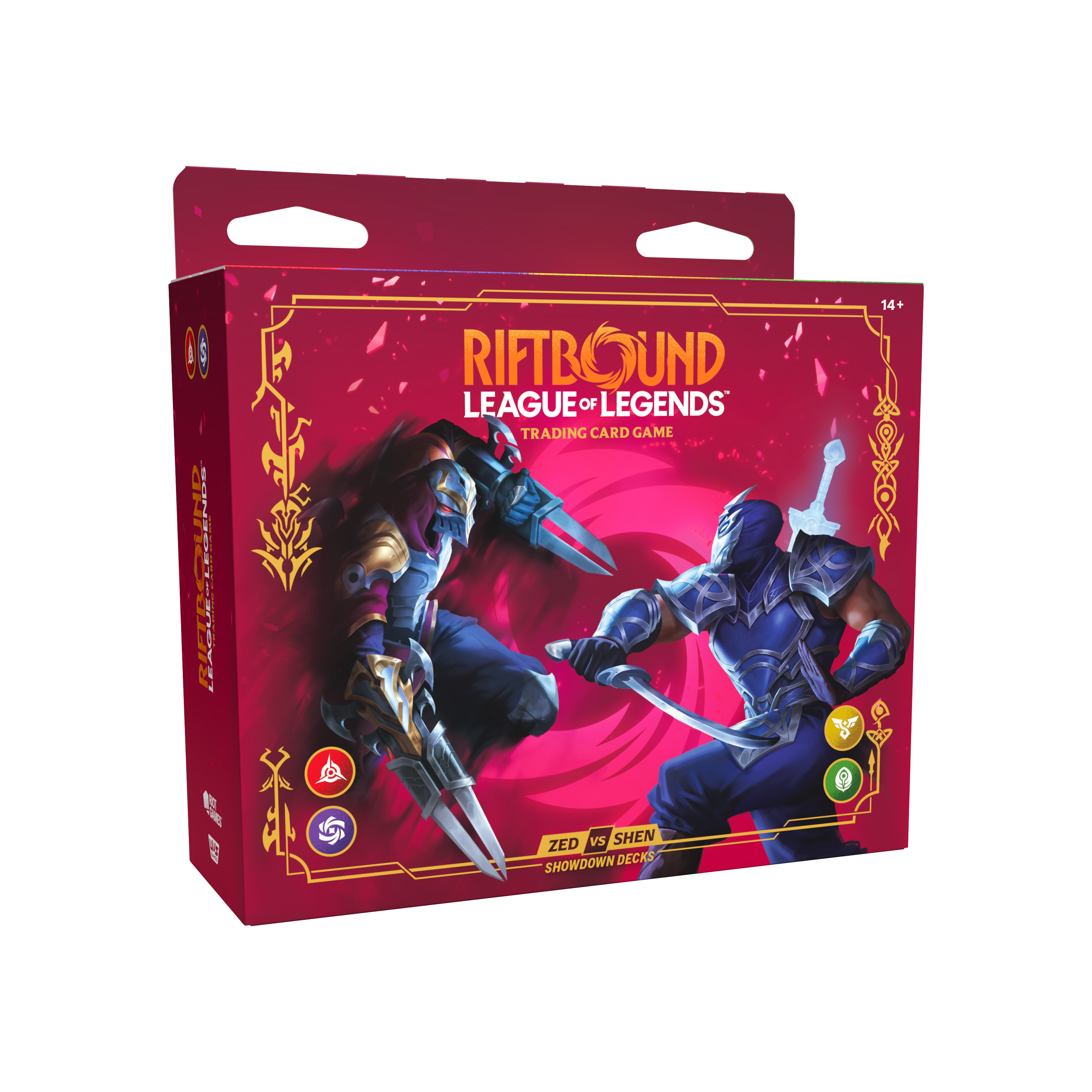 RIFTBOUND LEAGUE OF LEGENDS TCG VENDETTA ZED VS SHEN 4CT DISPLAY | 810155275846