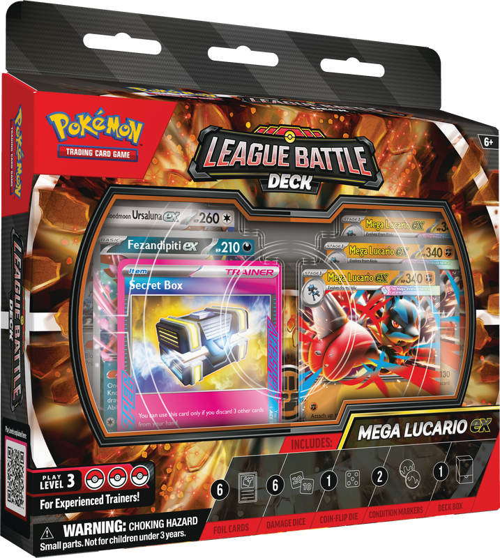 POKEMON FRENCH LEAGUE BATTLE DECK MEGA LUCARIO EX | 196214135086