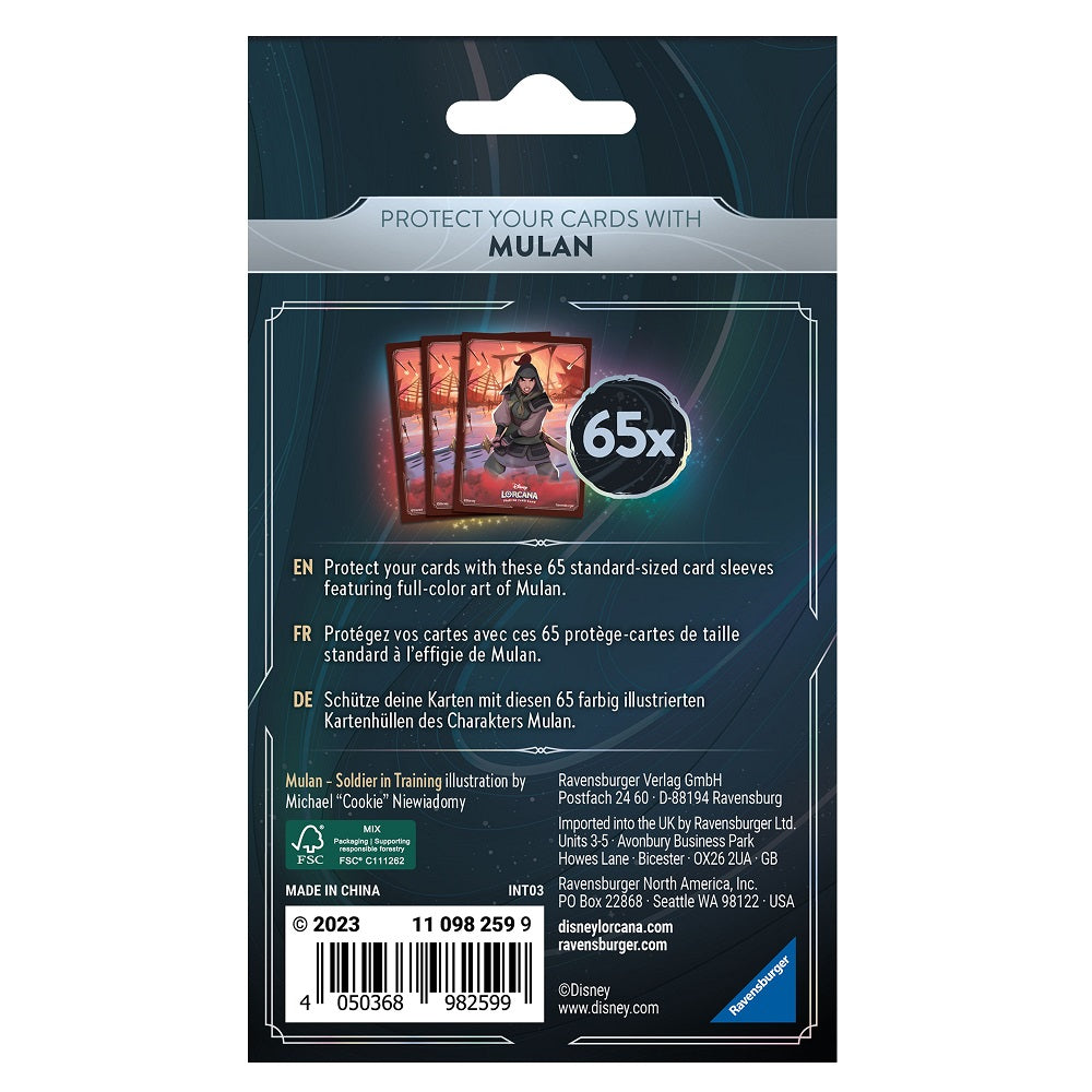 Card Sleeves: Disney Lorcana- Rise of the Floodborn- Mulan | 4050368982599