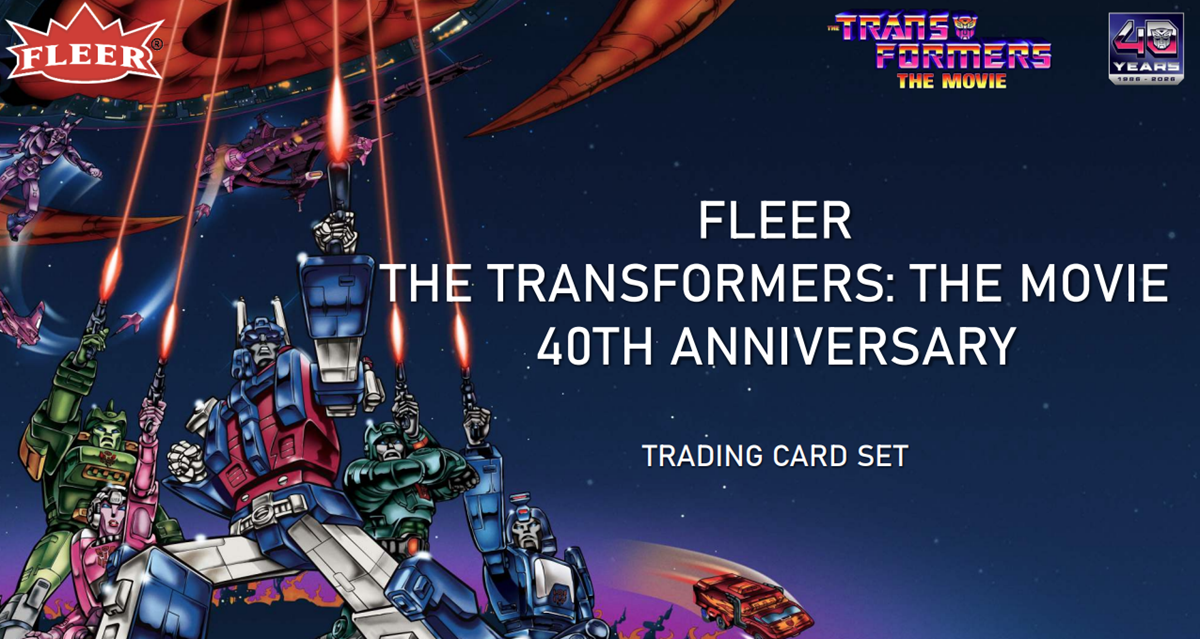 FLEER TRANSFORMERS THE MOVIE 40TH ANNIVERSARY BLASTER