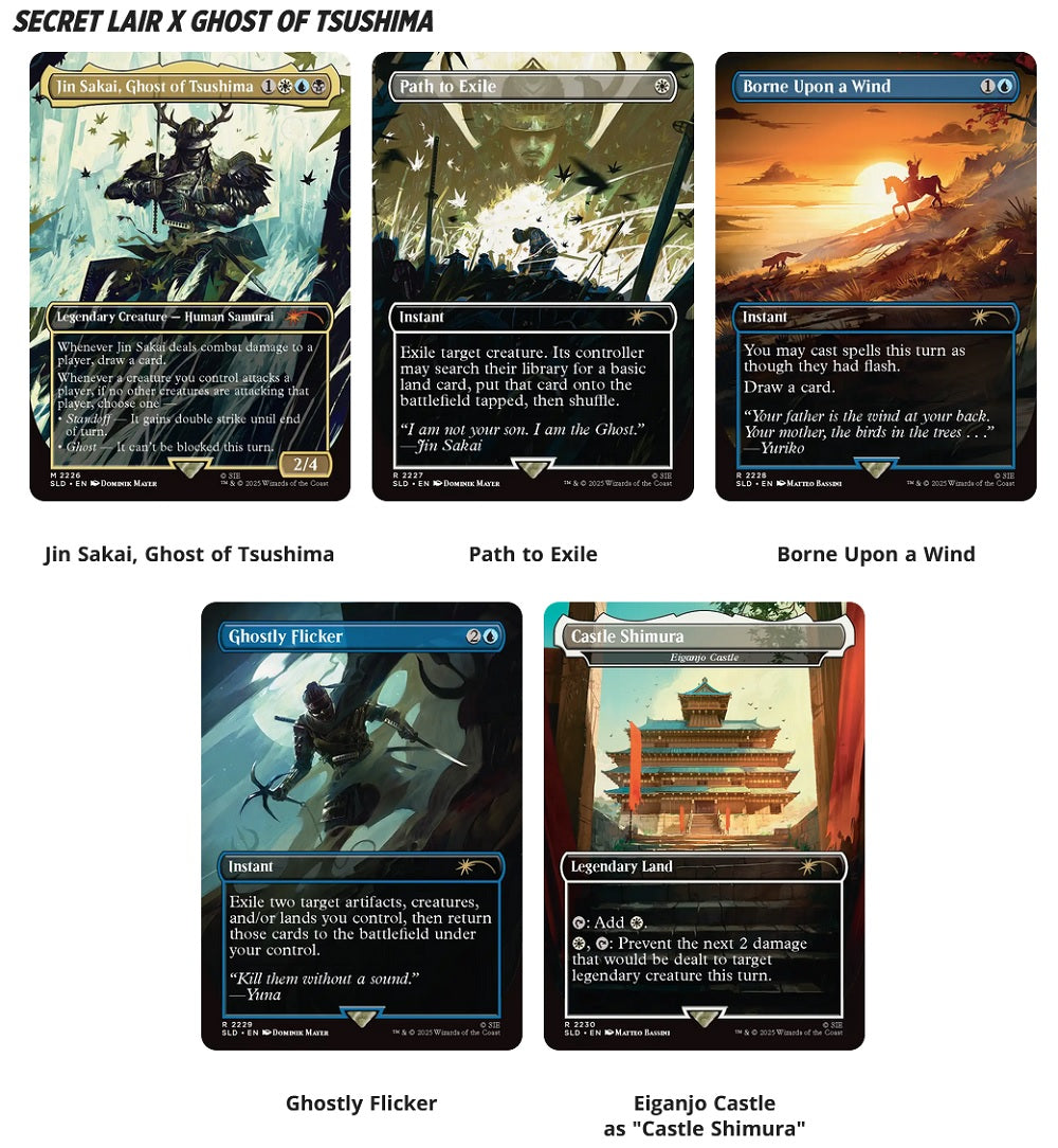 MTG SECRET LAIR PLAYSTATION SUPER DROP GHOSTS OF TSUSHIMA: SHADOW SAMURAI REGULAR | 195166308630