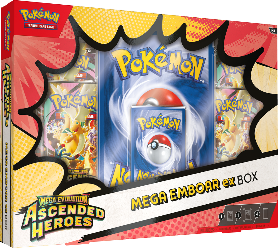 POKEMON ME2.5 ASCENDED HEROES MEGA MEGANIUM/EMBOAR/FERALIGATR EX BOX | 196214141469