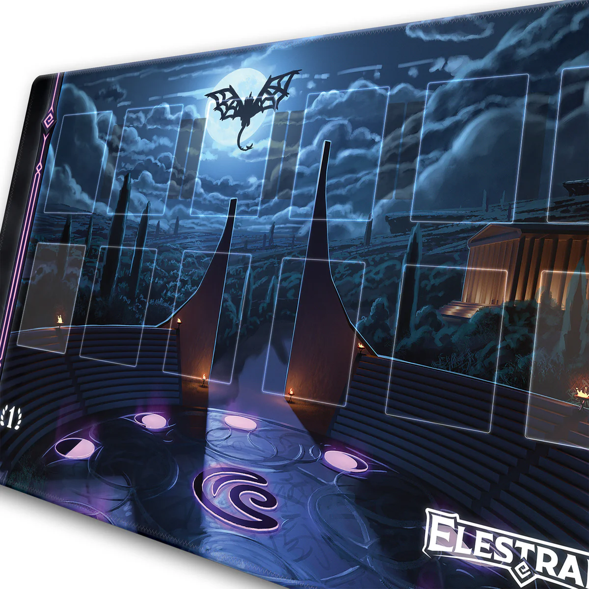 Elestrals: Moonrise- Playmat- Temple of the Moon | 810148650889