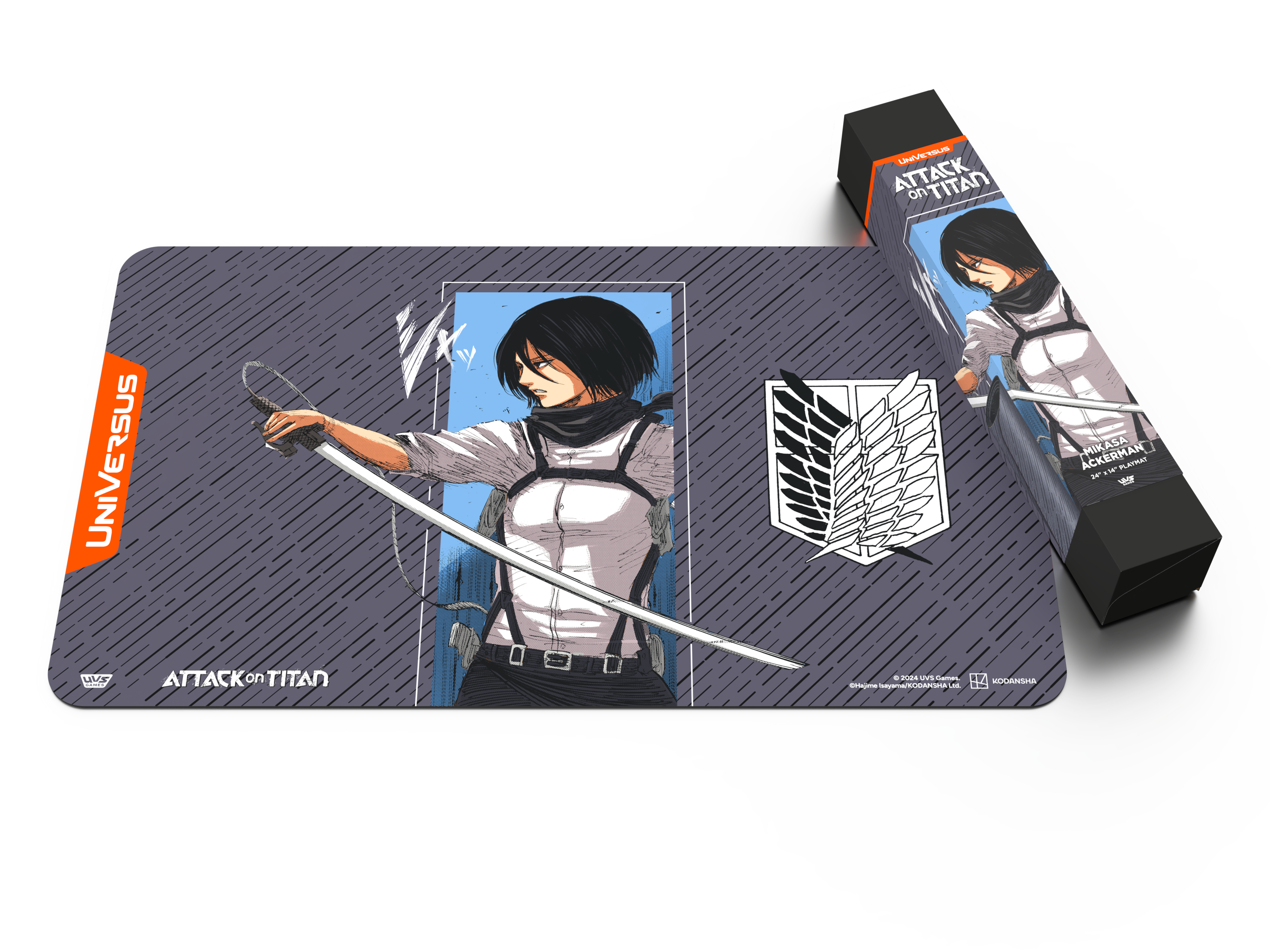 UniVersus CCG: Attack on Titan Battle for Humanity- Mikasa Ackerman Playmat: | 810155271008