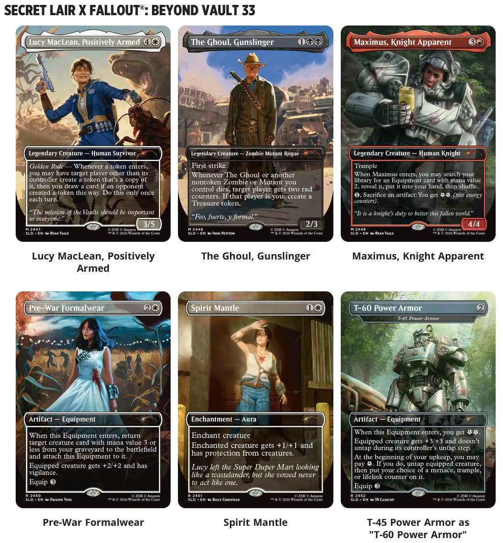 MTG SECRET LAIR FALLOUT BEYOND VAULT 33 REGULAR | 195166318943
