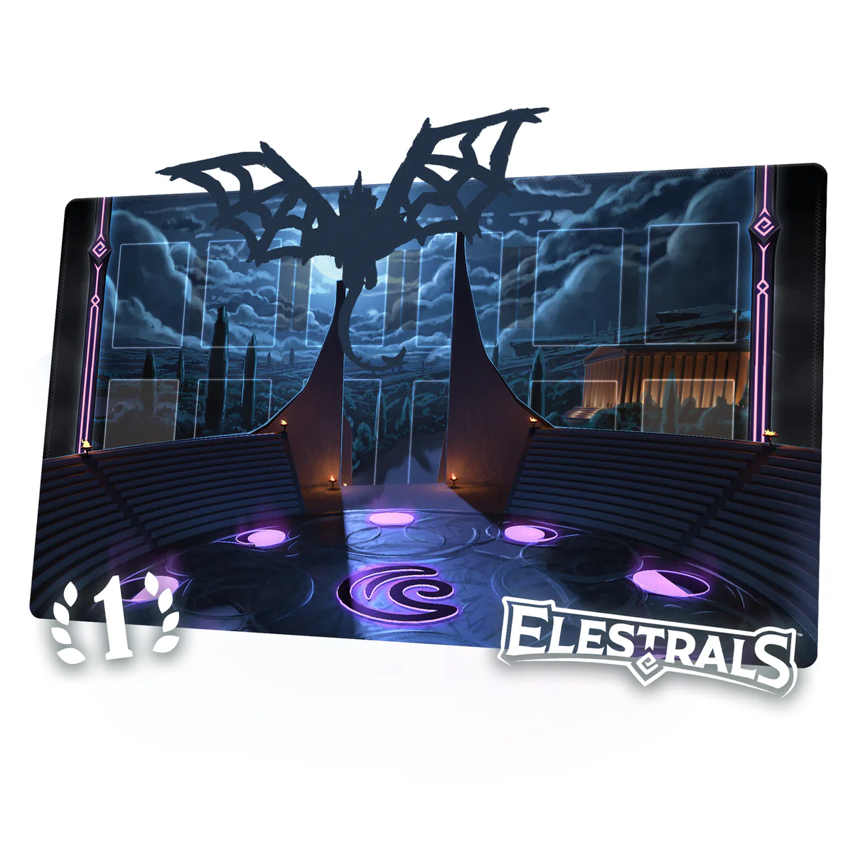 Elestrals: Moonrise- Playmat- Temple of the Moon | 810148650889