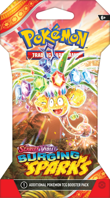SLEEVED POKEMON SV8 SURGING SPARKS PACK | 820650859328