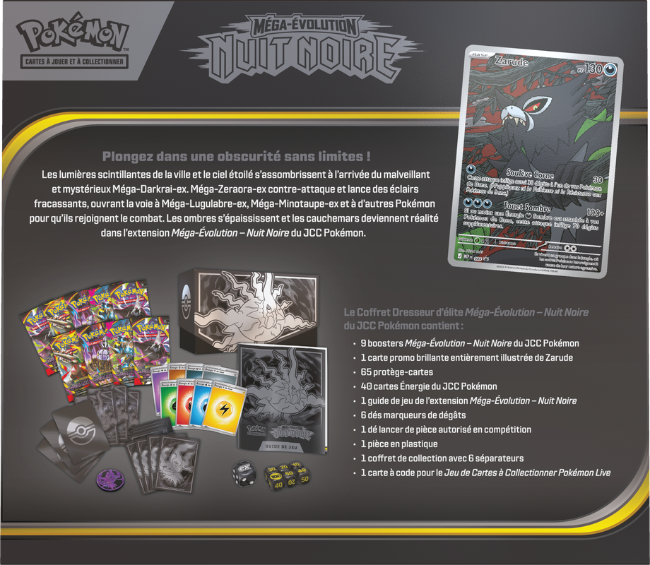 POKEMON FRENCH ME05 PITCH BLACK ELITE TRAINER | 196214142145