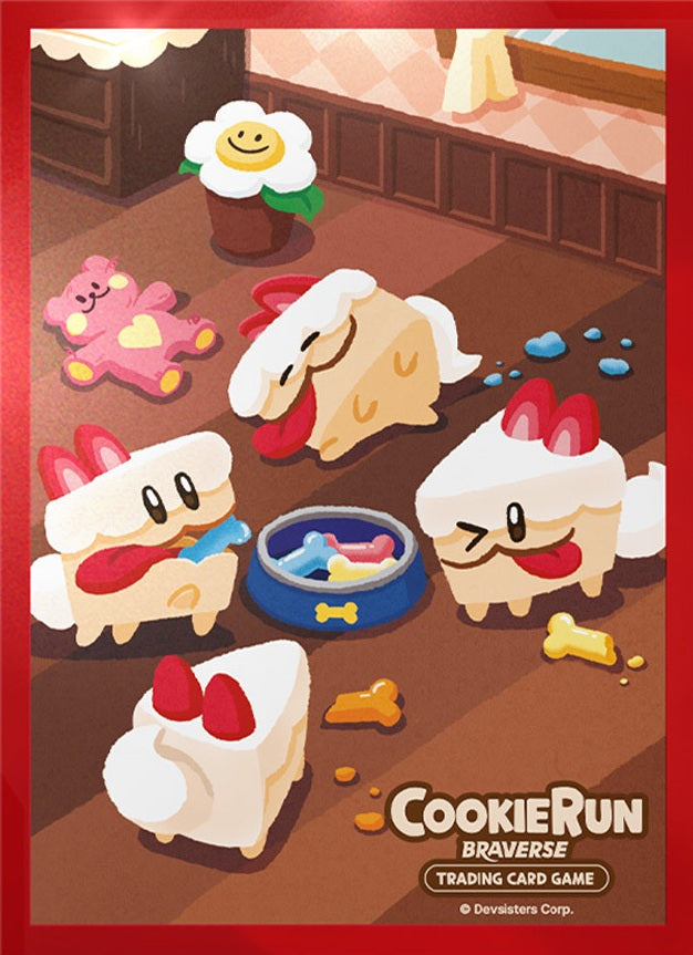 COOKIERUN TCG BRAVERSE SLEEVES JELLY DOVEY CAKE HOUNDS 65CT | 8809454057552