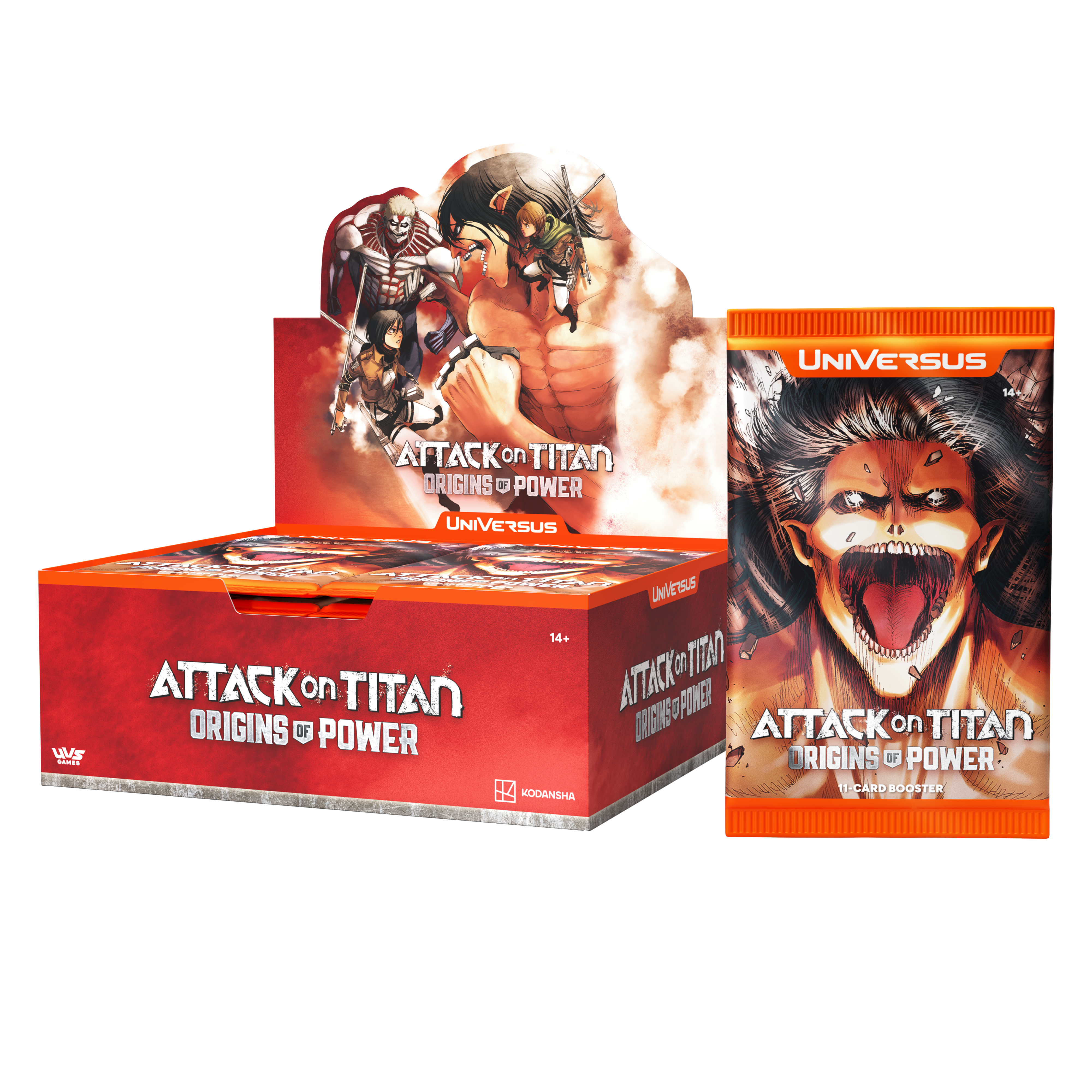 UniVersus CCG: Attack on Titan Origins of Power- Booster Display | 810155271121