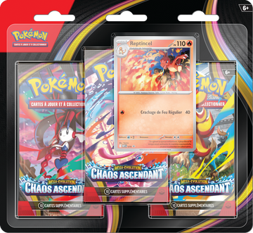 POKEMON FRENCH ME04 CHAOS RISING 3PK BLISTER | 196214140172