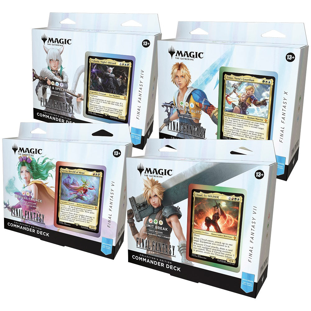 MTG: Universes Beyond- Final Fantasy Commander Deck, Collector Edition Display | 195166271026