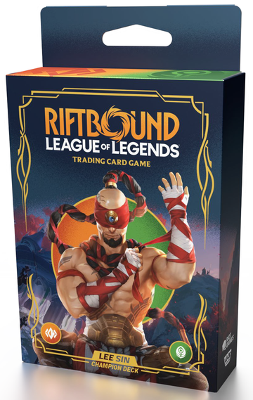 RIFTBOUND LEAGUE OF LEGENDS TCG ORIGINS CHAMPION DECK LEE SIN 4CT DISPLAY | 810155273316