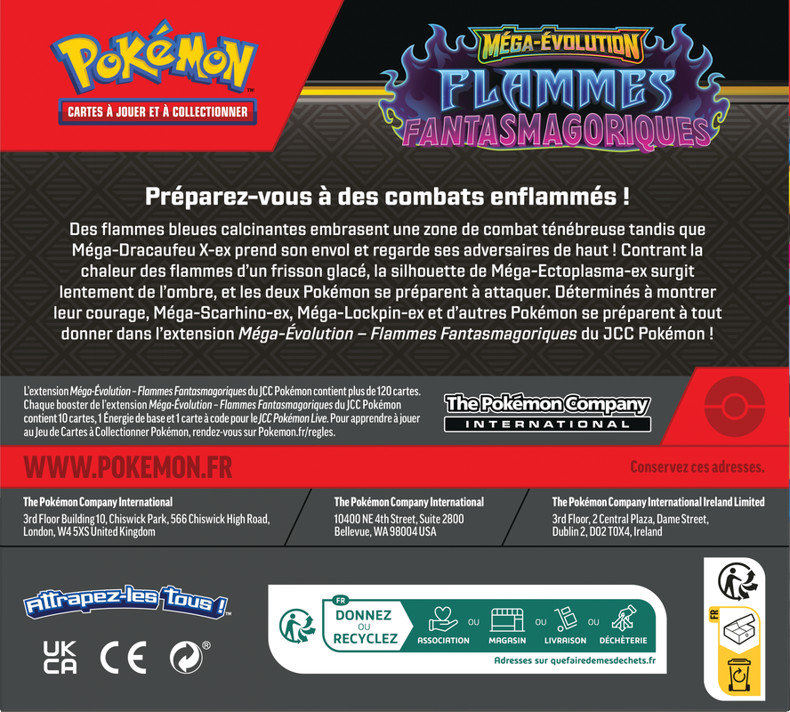POKEMON FRENCH ME02 PHANTASMAL FLAMES BOOSTER | 196214126107