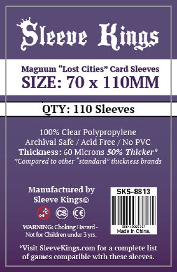 SK MAGNUM 'LOST CITIES' SLEEVES 70MM X 110MM 110CT | 080149927307