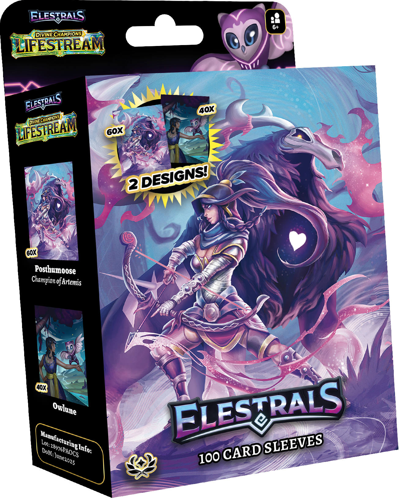 ELESTRALS LIFESTREAM CARD SLEEVES POSTHUMOOSE CHAMPION OF ARTEMIS