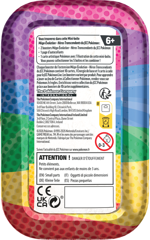 POKEMON FRENCH ME2.5 ASCENDED HEROES MINI TIN 10CT DISPLAY | 196214132689