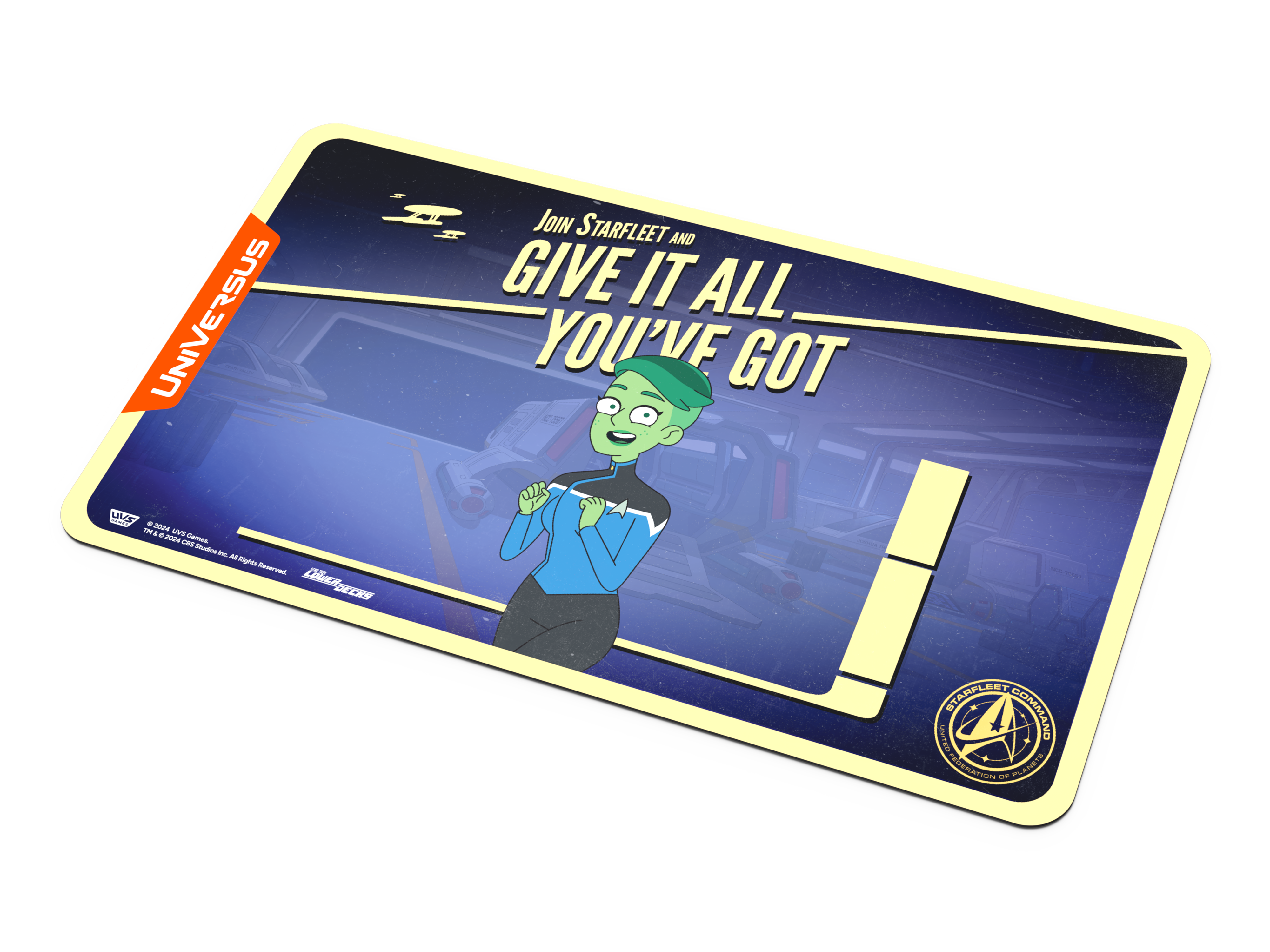 Universus CCG: Star Trek Lower Decks Challenger Series- Tendi Playmat | 810155271954