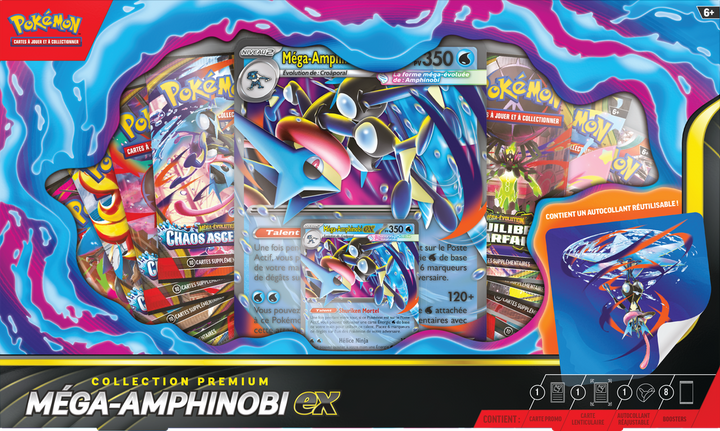 POKEMON FRENCH MEGA GRENINJA EX PREMIUM COLLECTION | 196214141964