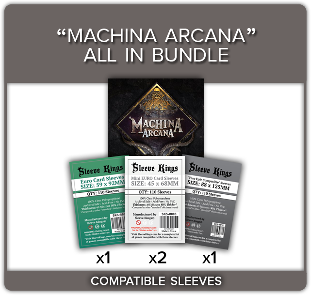 SK SLEEVE BUNDLE MACHINA ARCANA FIRST ED ALL-IN | 801499348938