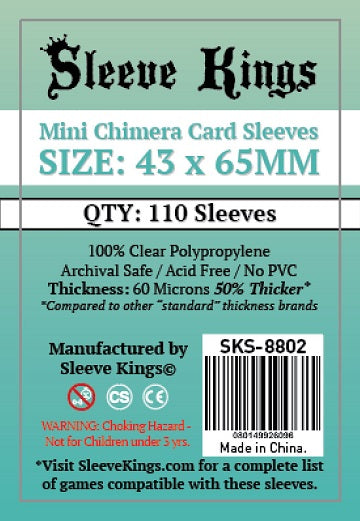 SK MINI CHIMERA SLEEVES 43MM X 65MM 110CT | 080149926096
