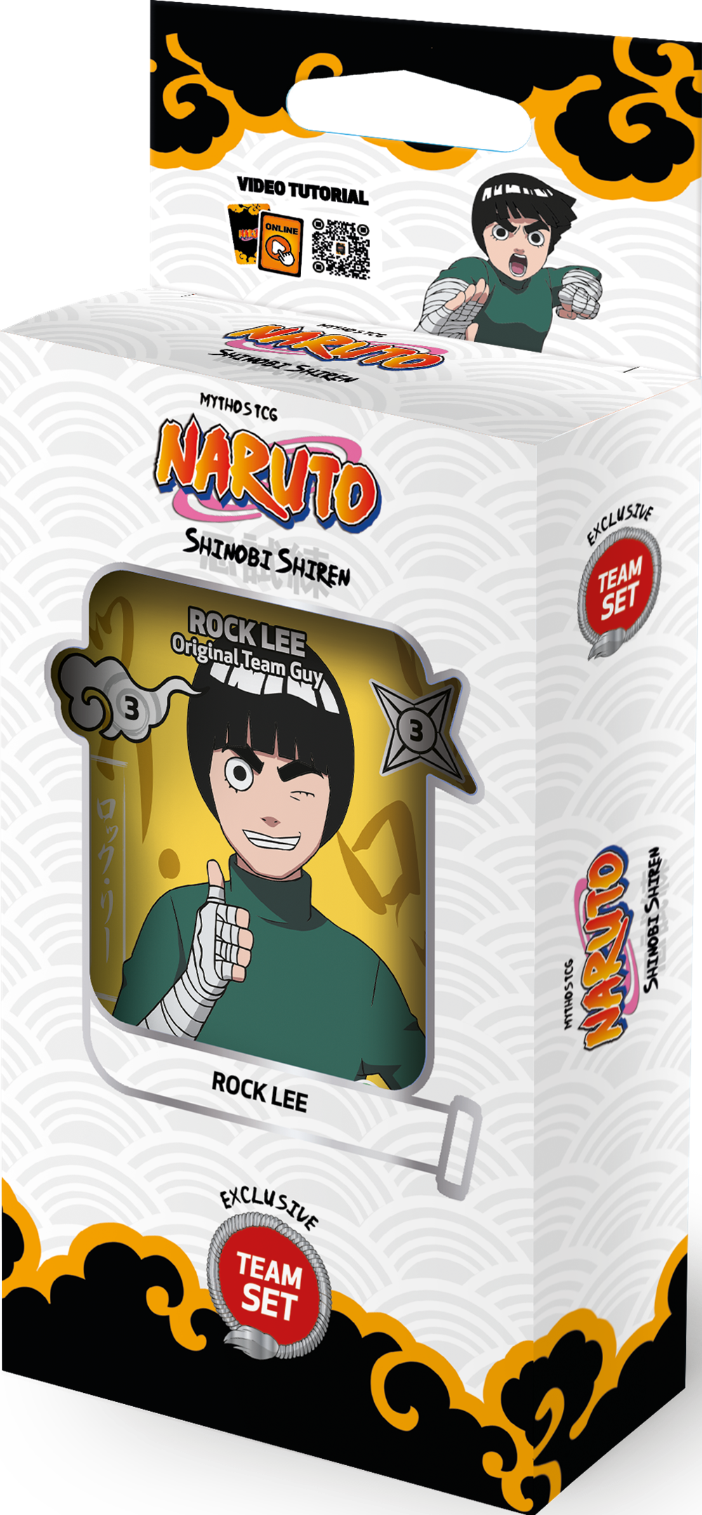 NARUTO MYTHOS TCG SET 2 SHINOBI SHIREN 1ST EDITION TEAMSET 8CT DISPLAY