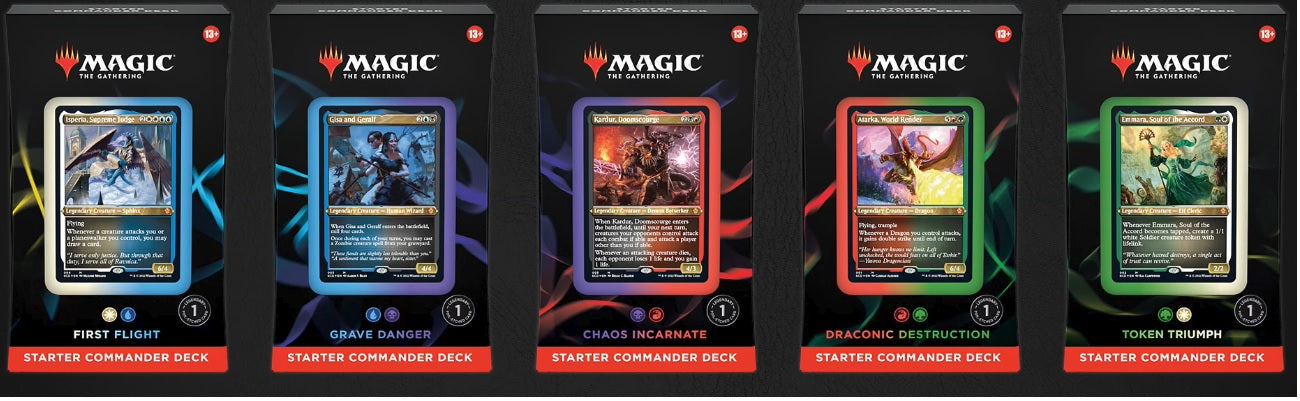 mtg commander deck 2022 Magic: The Gathering Starter - Chaos Incarnate (Black-Red) | Ready-to-Play Deck for Beginners and Fans | Ages 13+ MTG: Evergreen Starter Commander Deck