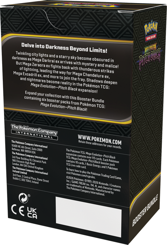 POKEMON ME05 PITCH BLACK BOOSTER BUNDLE | 196214157484