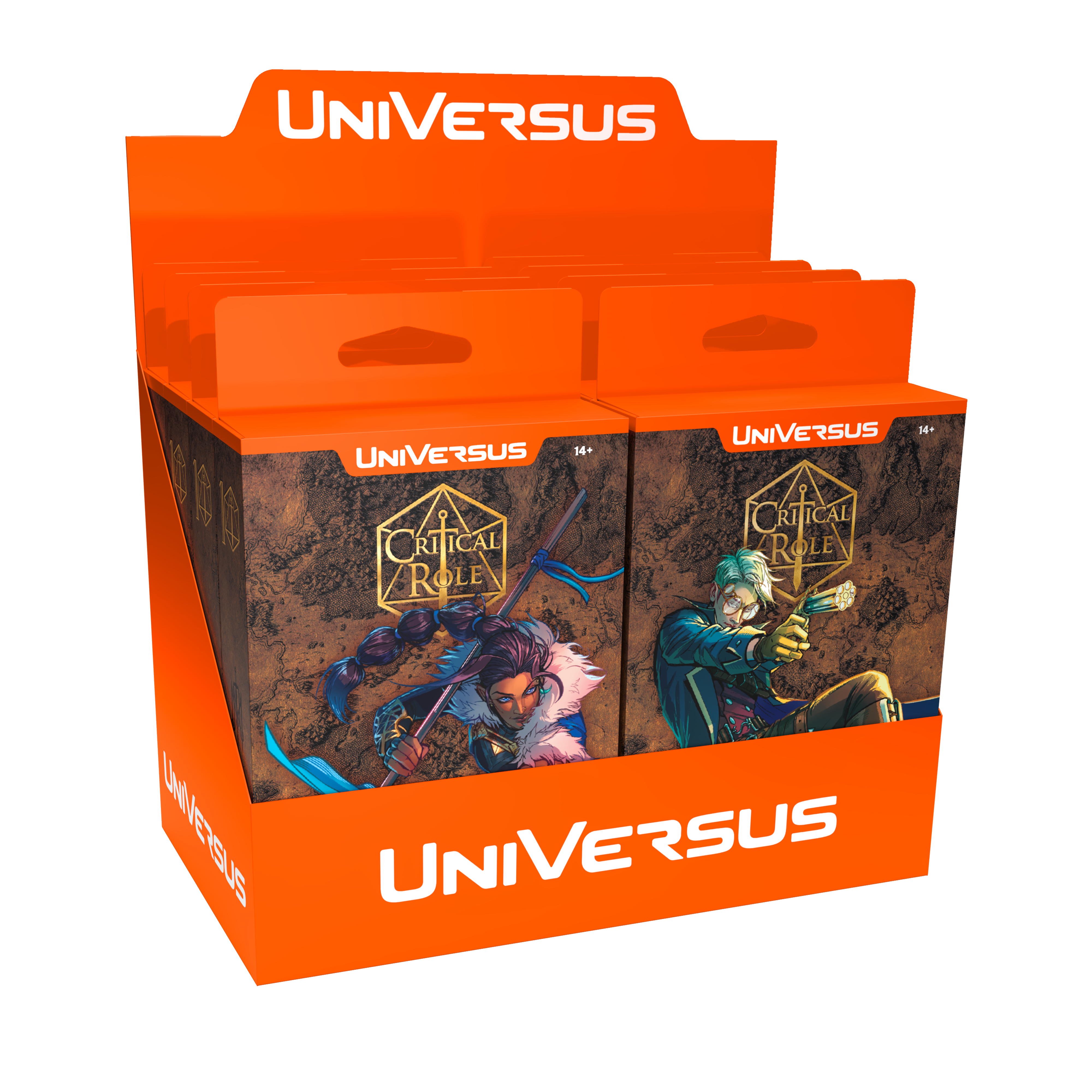 UniVersus CCG: Critical Role Heroes of Exandria- Starter Deck Display- Beau & Percy (8 Decks) | 810155271862