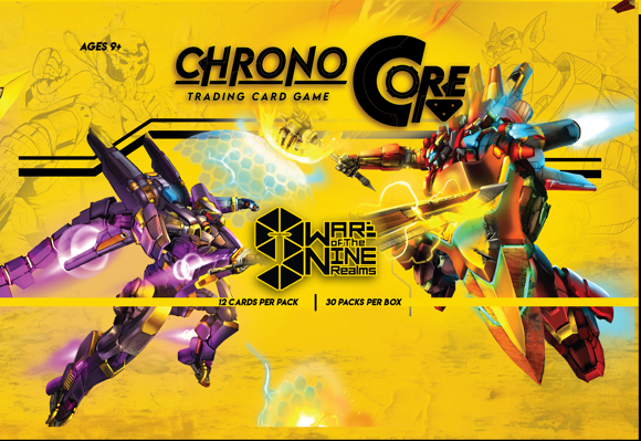 CHRONO CORE TCG WAR OF THE NINE REALMS BOOSTER DISPLAY