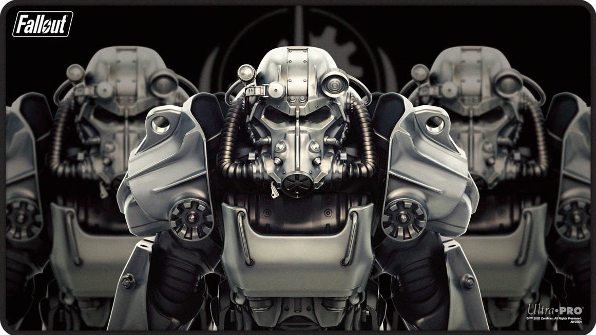 UP PLAYMAT MTG FALLOUT BROTHERHOOD OF STEEL BETHESDA BLACK STITCH | 074427165871