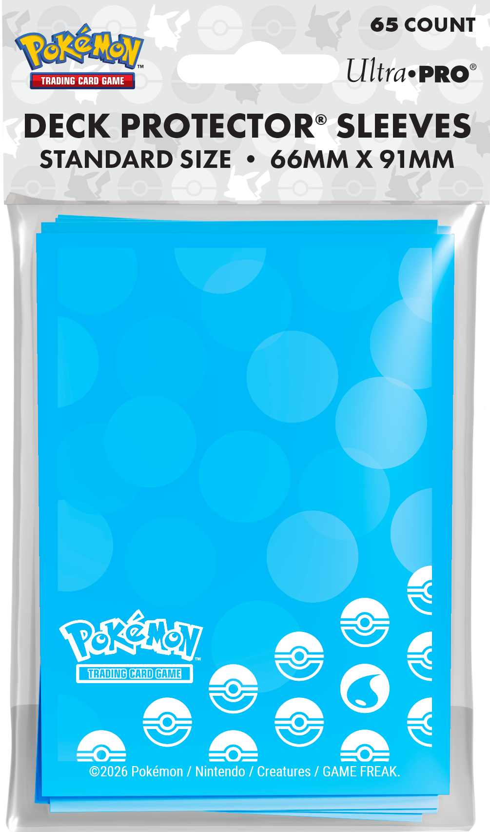 UP D-PRO POKEMON ENERGY WATER TYPE 65CT | 074427167448