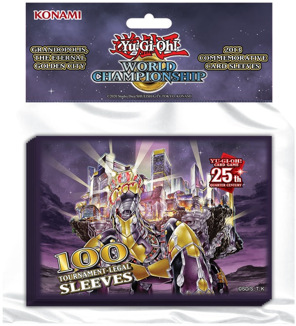 YGO WORLD CHAMP GRANDOPOLIS ETERNAL GOLDEN CITY CARD SLEEVES | 083717865711