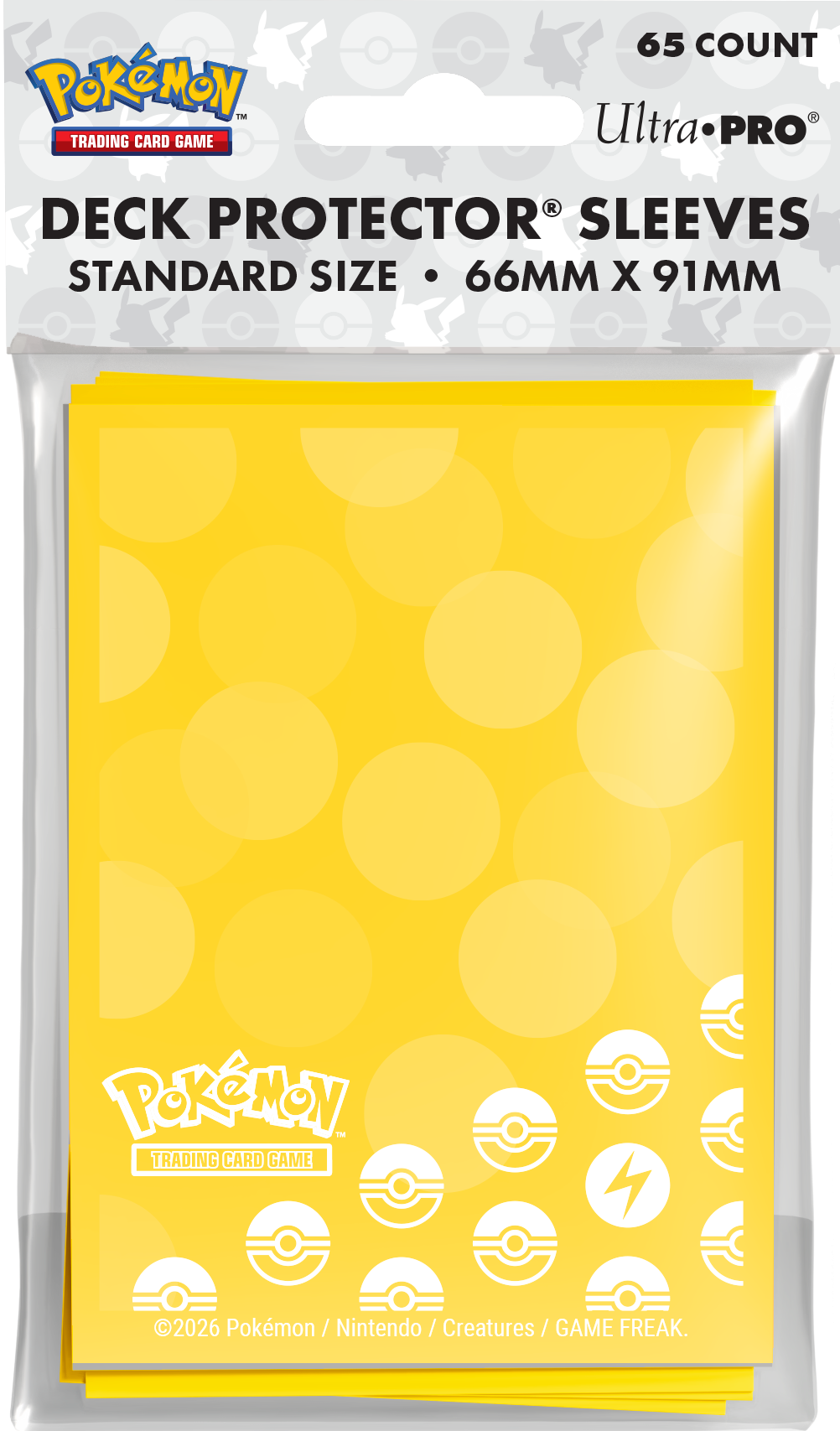 UP D-PRO POKEMON ENERGY LIGHTNING TYPE 65CT | 074427167455