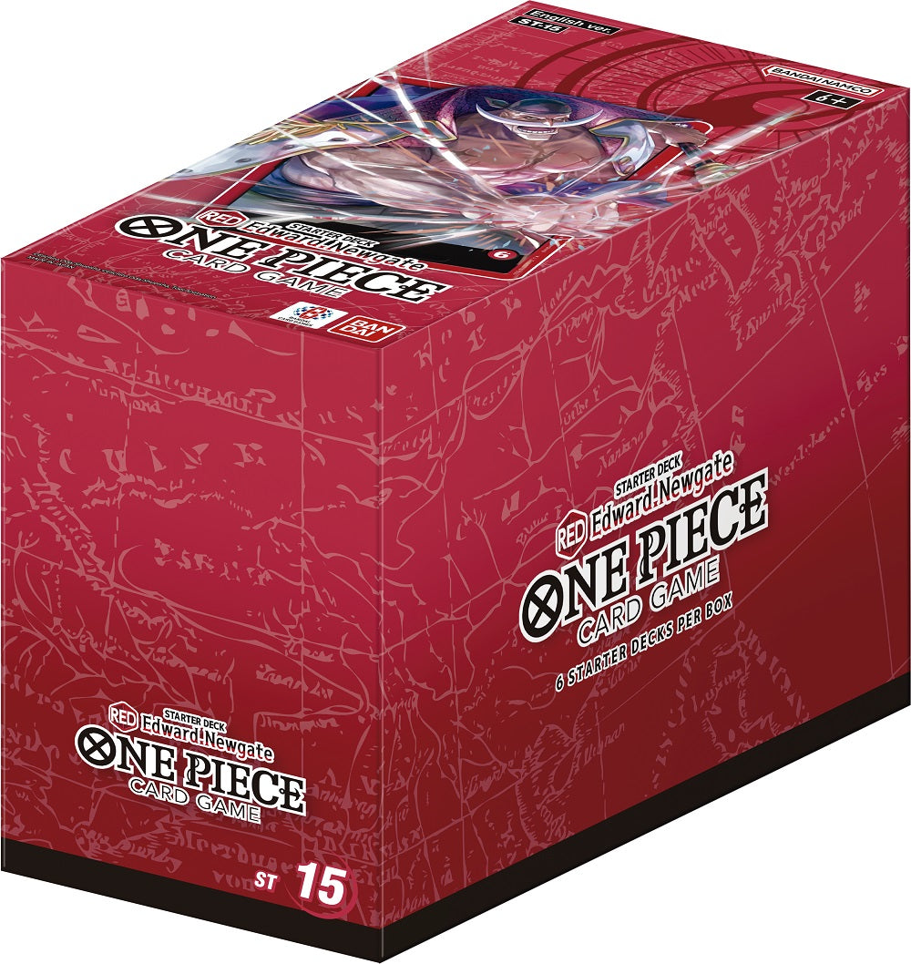 ONE PIECE CG ST15 STARTER DISPLAY (RED) - EDWARD NEWGATE | 810059787100