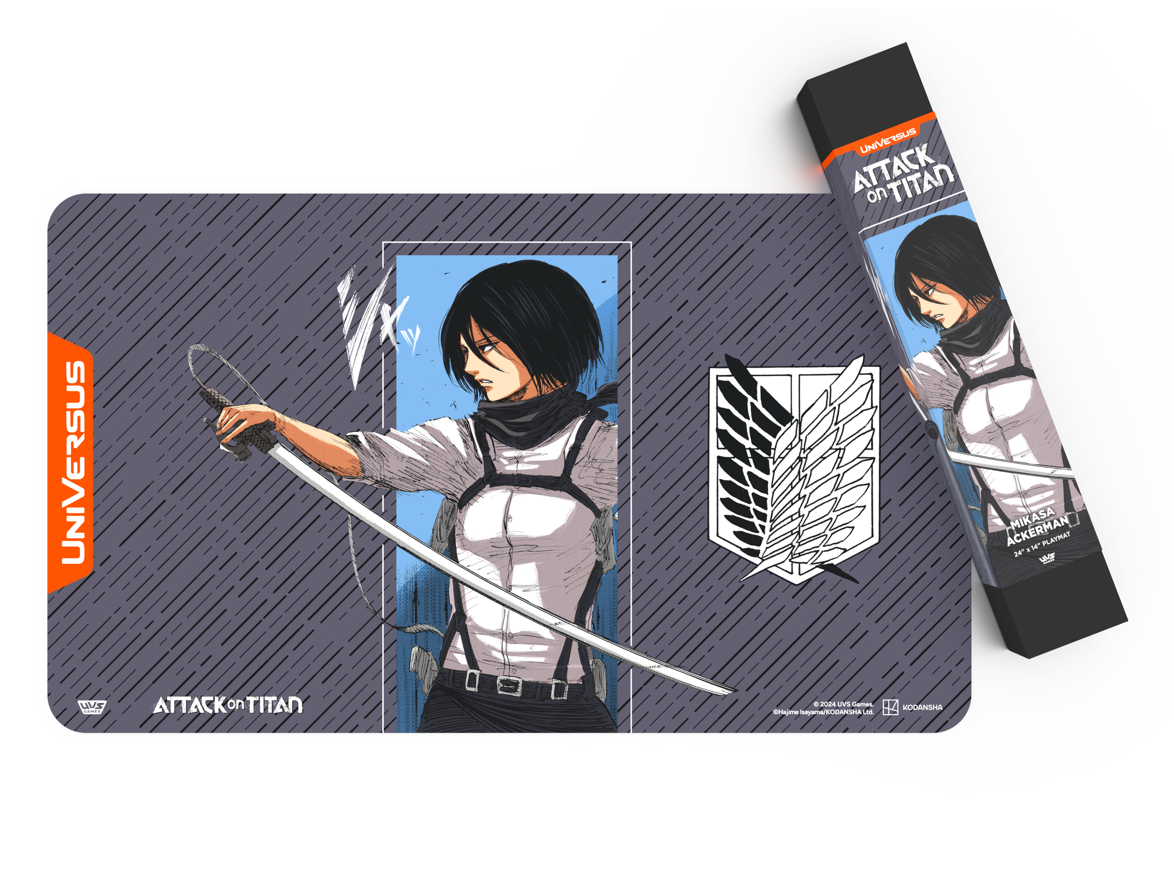 UniVersus CCG: Attack on Titan Battle for Humanity- Mikasa Ackerman Playmat: | 810155271008