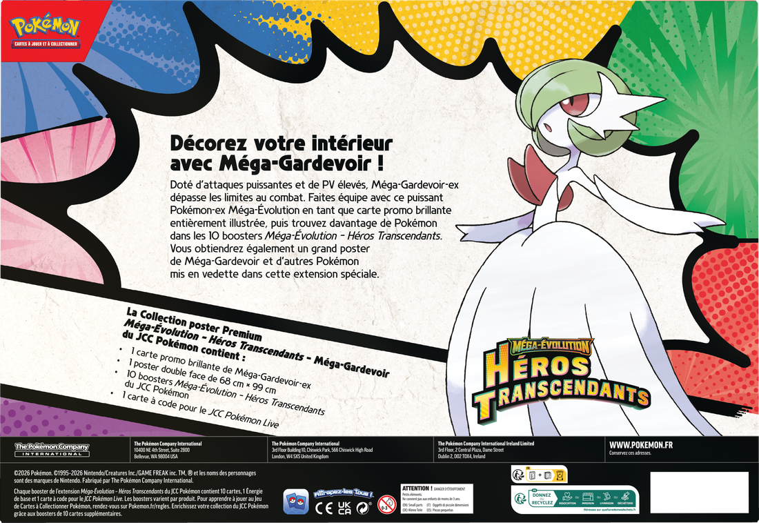 POKEMON FRENCH ME2.5 ASCENDED HEROES PREMIUM POSTER COLLECTION | 196214131040