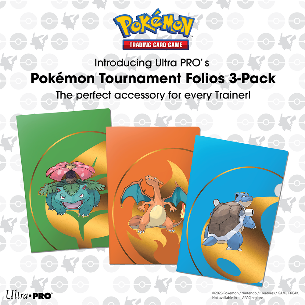 UP BINDER POKEMON FOLIO TOURNAMENT PACK 3CT | 074427160982