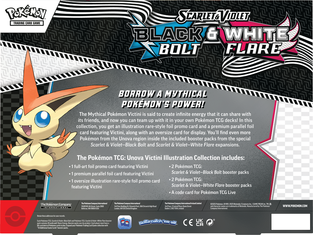POKEMON UNOVA VICTINI ILLUSTRATION COLLECTION | 196214112599