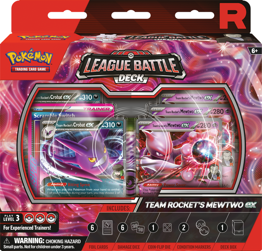 POKEMON LEAGUE BATTLE DECK TEAM ROCKETS MEWTWO EX | 196214118898