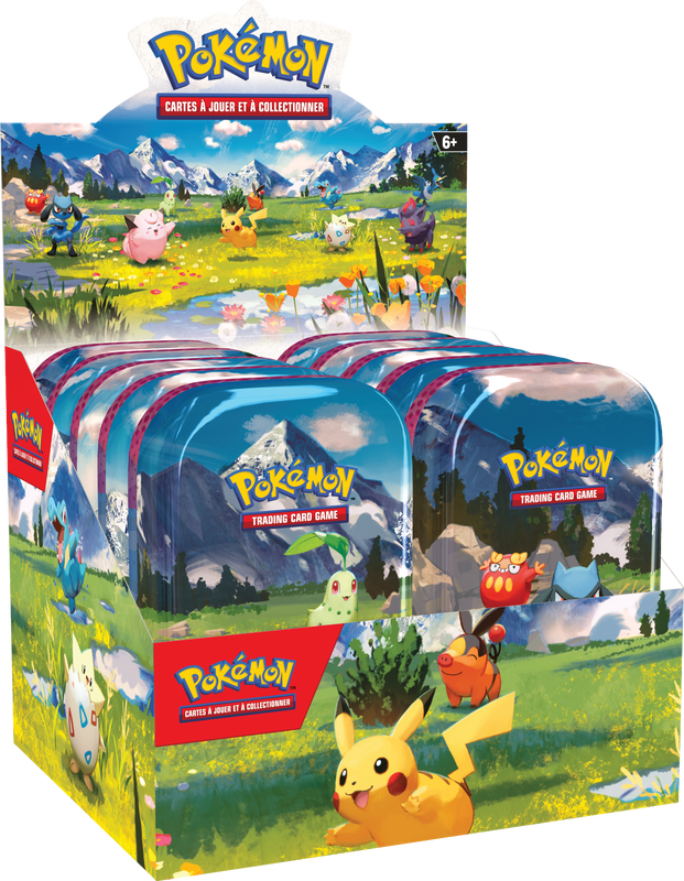 POKEMON FRENCH ME2.5 ASCENDED HEROES MINI TIN 10CT DISPLAY | 196214132689