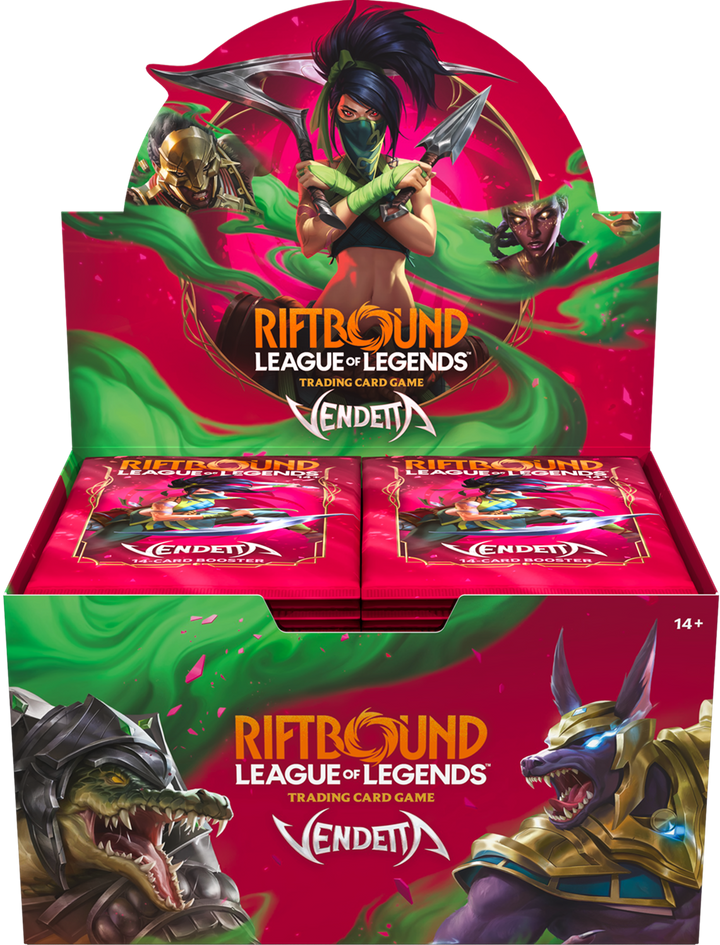 RIFTBOUND LEAGUE OF LEGENDS TCG VENDETTA BOOSTER DISPLAY | 810155275785