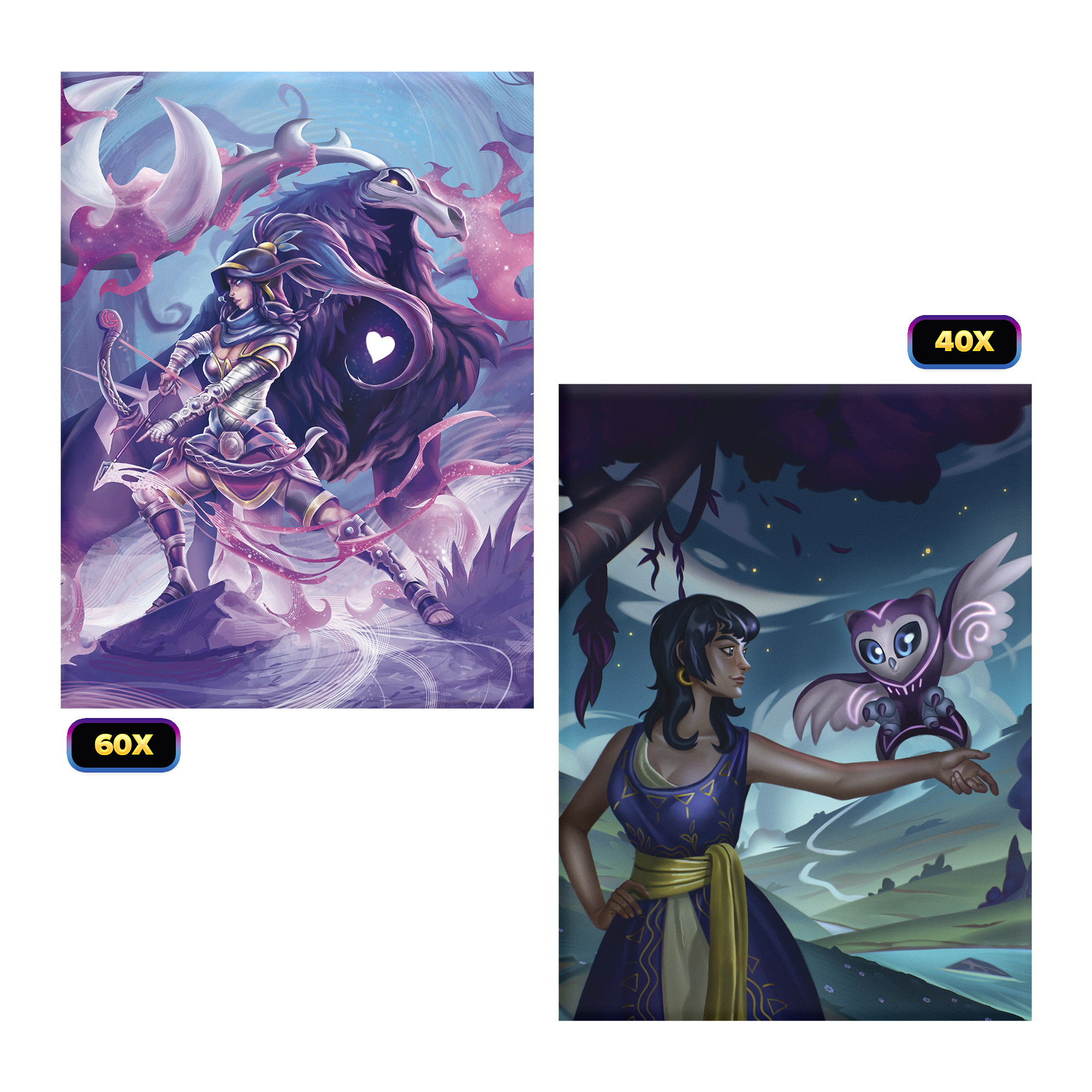 ELESTRALS LIFESTREAM CARD SLEEVES POSTHUMOOSE CHAMPION OF ARTEMIS