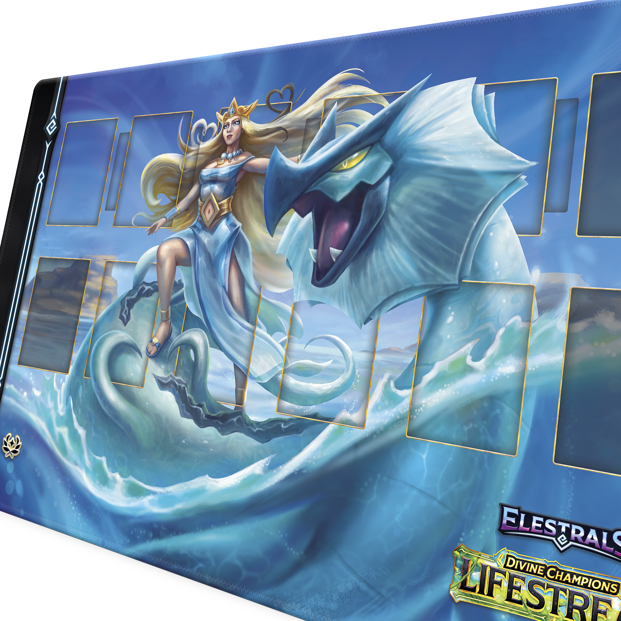 ELESTRALS LIFESTREAM PLAYMAT LOCHAGON CHAMPION OF APHRODITE