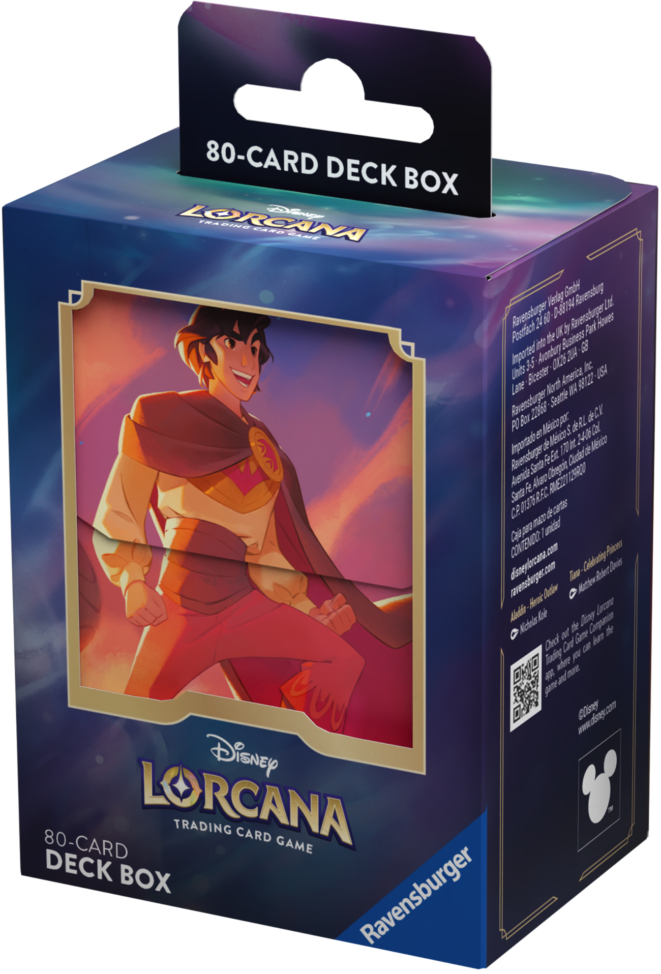 Deck Box: Disney Lorcana- Shimmering Skies- Aladdin | 4050368984074