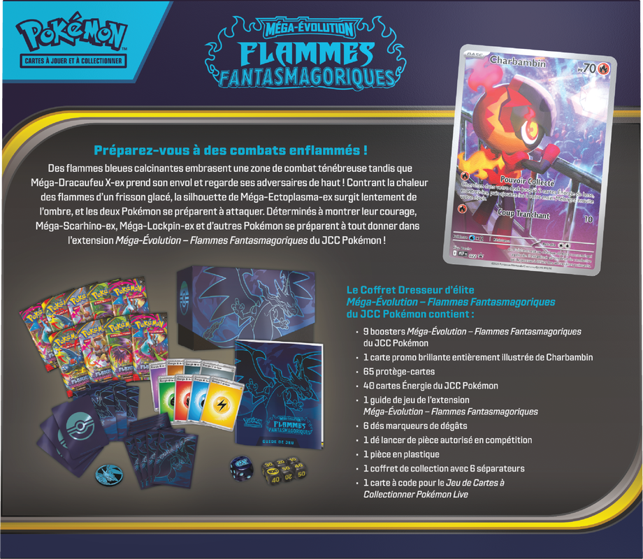 POKEMON FRENCH ME02 PHANTASMAL FLAMES ELITE TRAINER | 196214124820