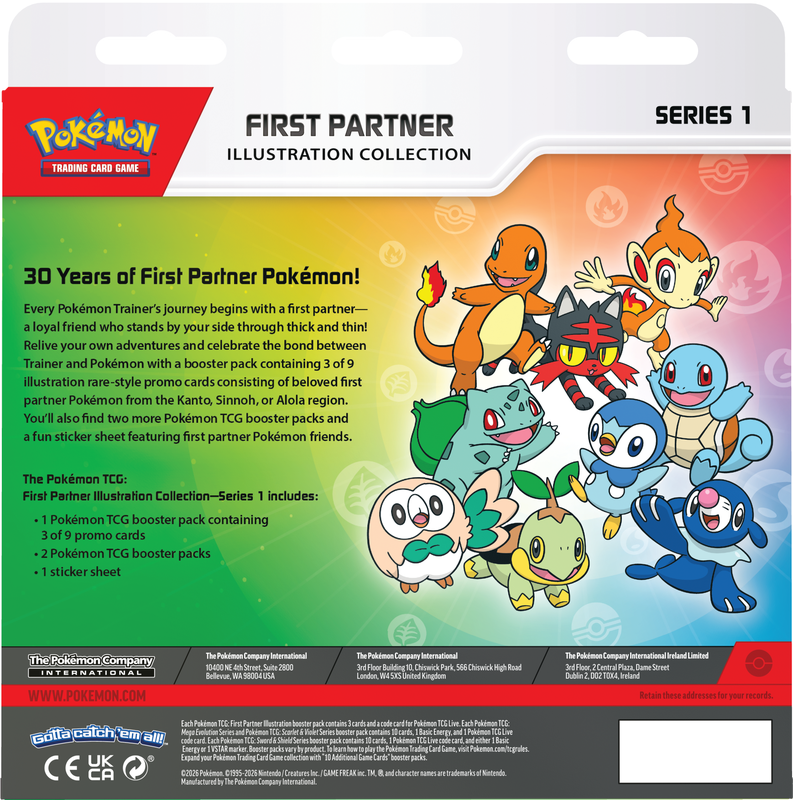 POKEMON FIRST PARTNER ILLUSTRATION COLLECTION SERIES 1 | 196214150522