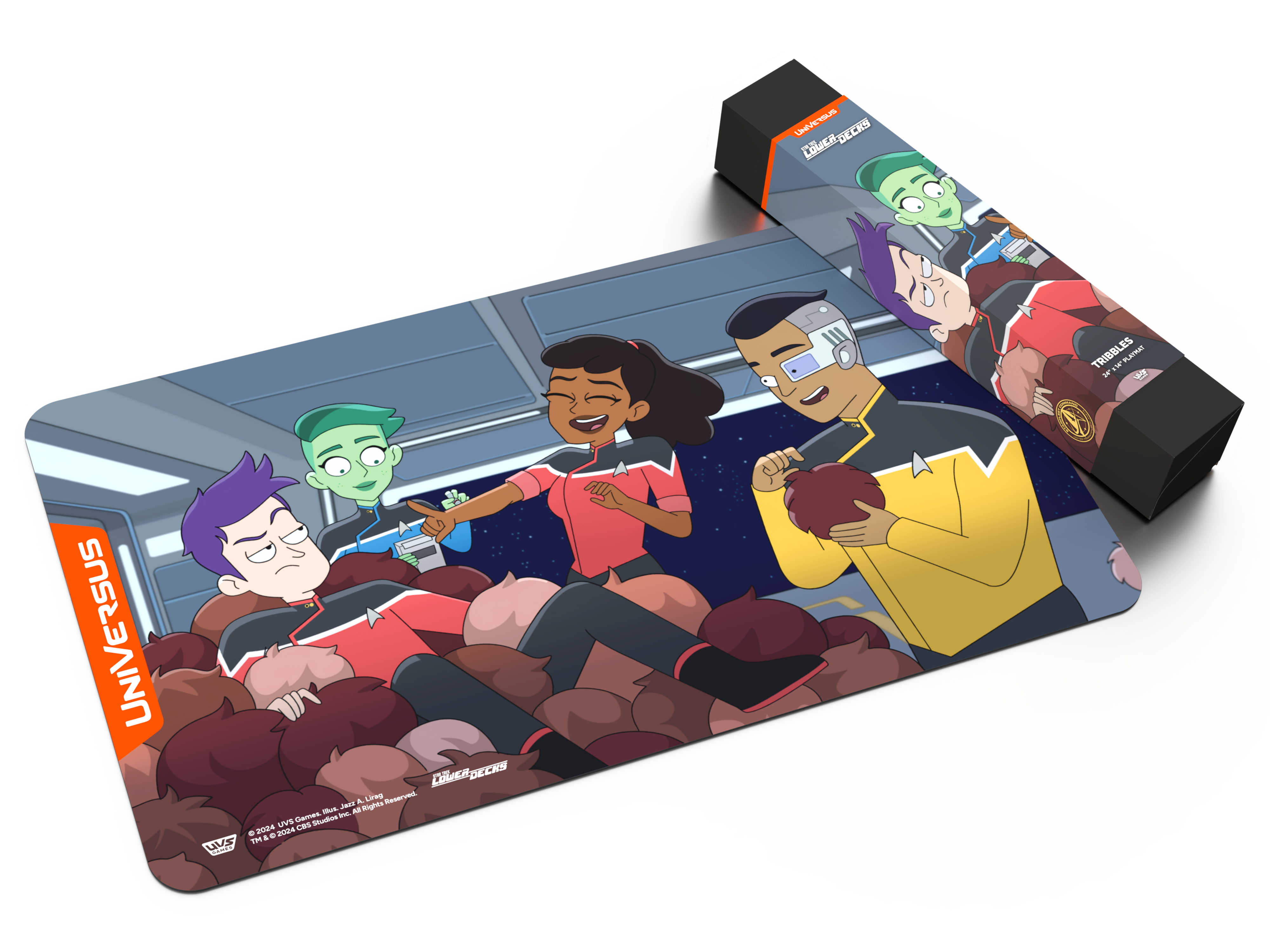 Universus CCG: Star Trek Lower Decks Challenger Series- Tribbles Playmat | 810155271909