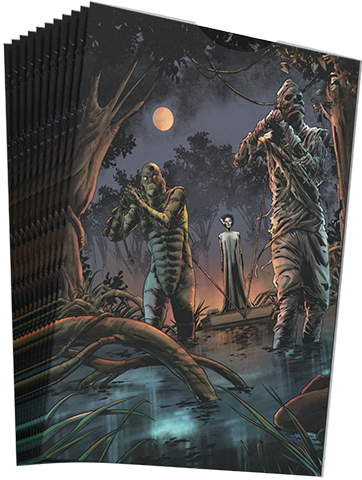 OVERPOWER: EDGAR RICE BURROUGHS AND THE WORLD LEGENDS SLEEVES TITAN SHIELD MUMMY/BRIDE FRANKENSTEIN | 850071448030