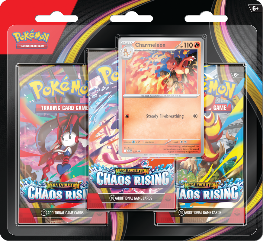 POKEMON ME04 CHAOS RISING 3PK BLISTER | 196214154155
